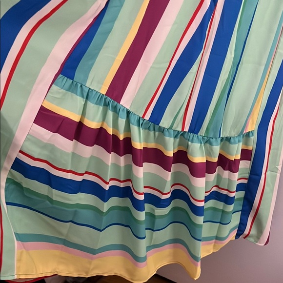 NWT Maree Pour Toi 16 Brenda Striped Sleeveless Midi Sundress - Picture 4 of 8